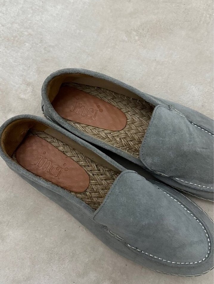 Gri Süet Erkek Espadril Ayakkabı - Görsel 5