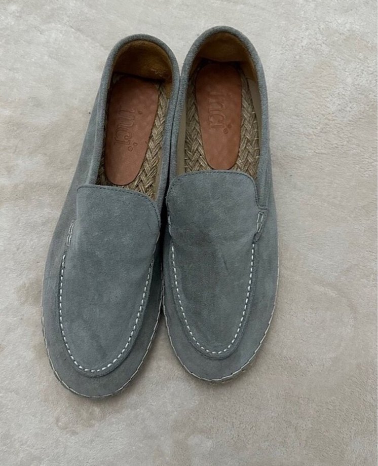 Gri Süet Erkek Espadril Ayakkabı - Görsel 2