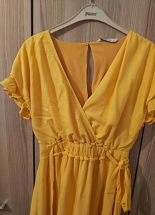 LC Waikiki Sarı elbise 