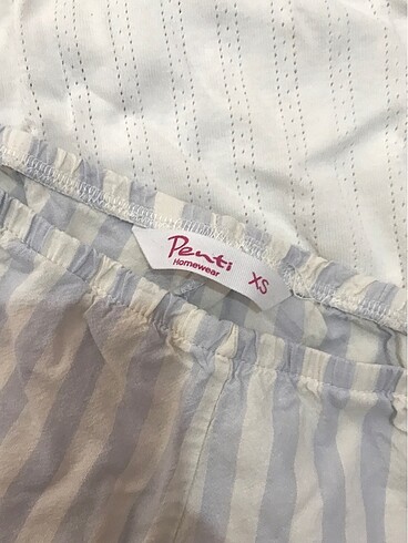 xs Beden beyaz Renk Penti pijama gecelik