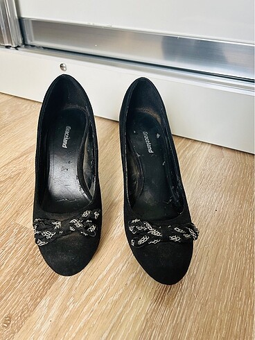 Deichmann Deichmann Siyah Süet Topuklu Ayakkabı