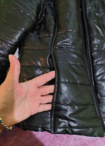 Bayan parlak mont - Görsel 6