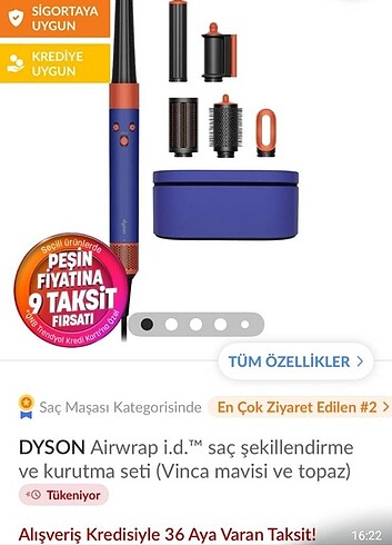 Dyson orijinal sac sekıllendirici ve kurutma makinesi  - Görsel 5