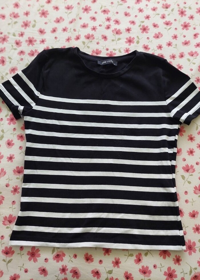 Cizgili crop body - Görsel 2