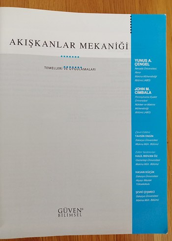 Beden Akışkanlar Mekaniği Temelleri ve Uygulamaları Kitabı