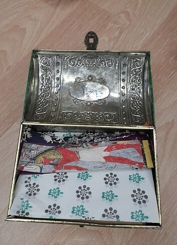 Beden çeşitli Renk Vintage Metal Sandık Kutu