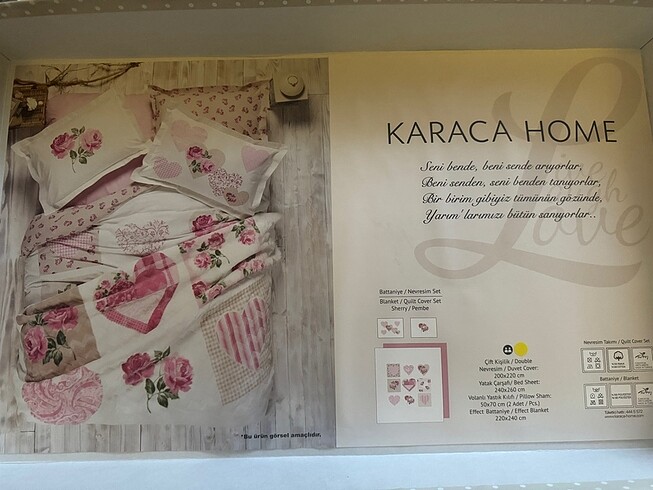 Beden Karaca Home battaniye ve nevresim seti