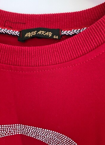 42 Beden kırmızı Renk Dior baskılı tunik
