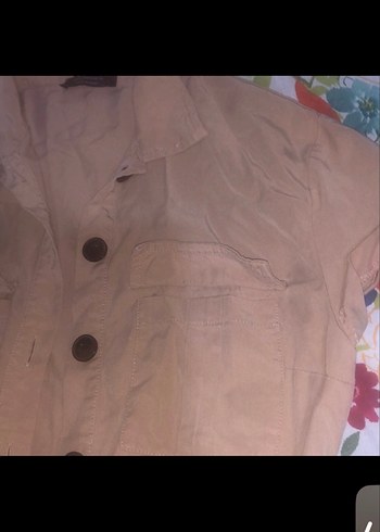 Bej Keten Düğmeli Kadın tulum - Görsel 2