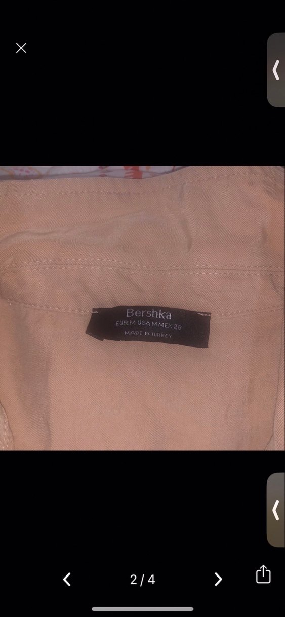 Bej Keten Düğmeli Kadın tulum - Görsel 3