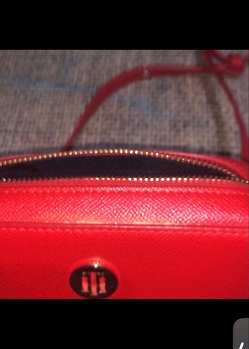 Kadın Kırmızı Deri Çanta - Görsel 2