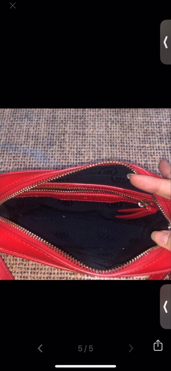 Kadın Kırmızı Deri Çanta - Görsel 4