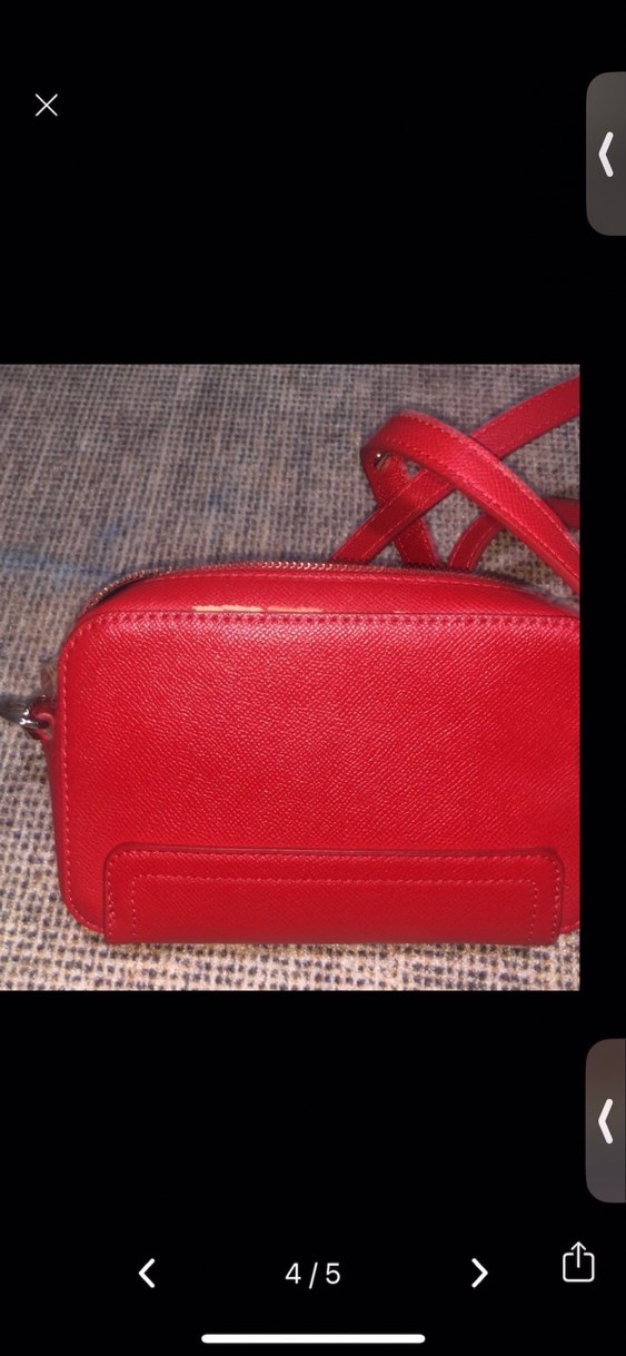 Kadın Kırmızı Deri Çanta - Görsel 3