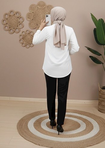 #gömlek #beyazgömlek #basicgömlek - Görsel 5