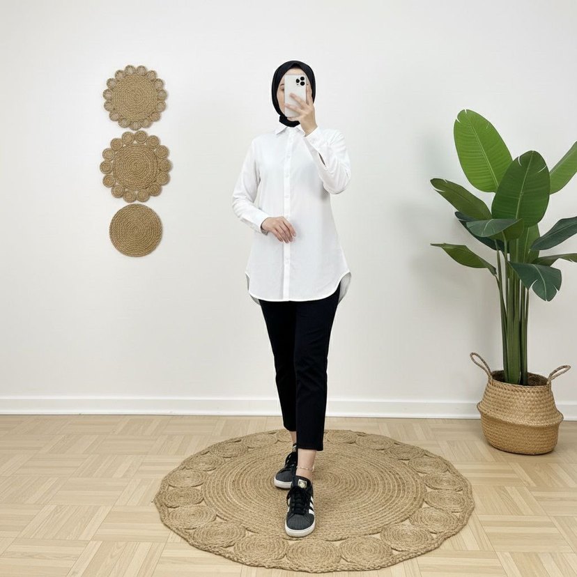 #gömlek #beyazgömlek #basicgömlek - Görsel 3