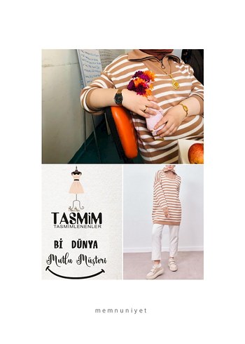 #trikotunik #çızgilitunik #trikokazak - Görsel 8