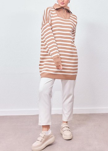 #trikotunik #çızgilitunik #trikokazak - Görsel 2