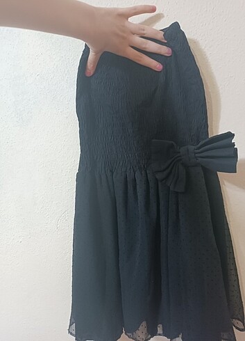 Strablez elbise etegi sifon