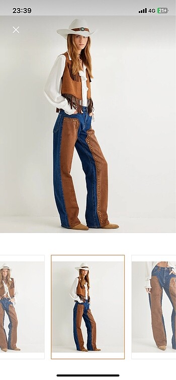 32 Beden lacivert Renk Kovboy jean