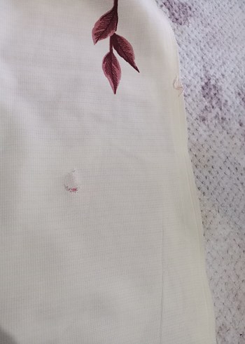 Pembe Çiçek Desenli nostaljik antika perde - Görsel 5