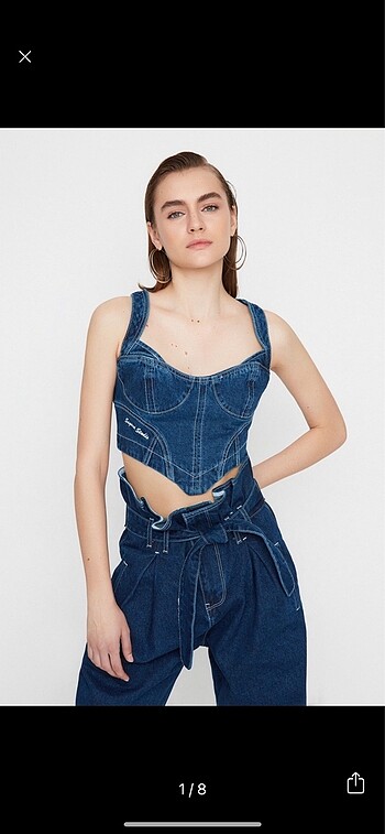 xs Beden Sagaza studio denim bluz