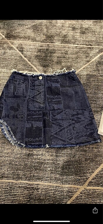 s Beden mavi Renk ASOS MİNİ KOT ETEK