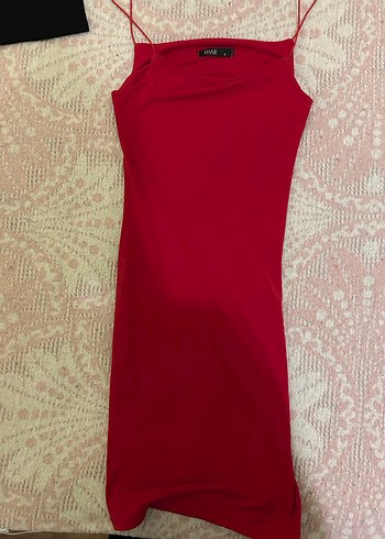 Kırmızı Mini Elbise - Görsel 3