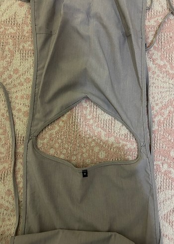 Gri yandan bağlamalı bluz - Görsel 3