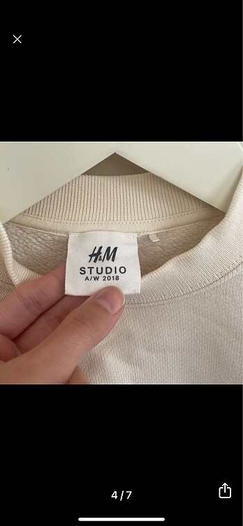 xs Beden ten rengi Renk H&M stüdyo sweatshirt