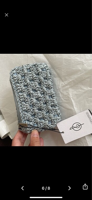 Stradivarıus örme cüzdan - Görsel 6