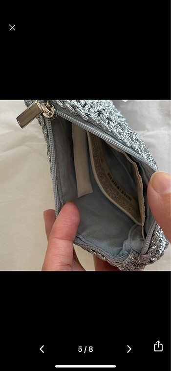 Stradivarıus örme cüzdan - Görsel 5