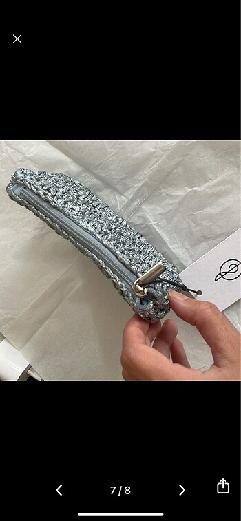 Stradivarıus örme cüzdan - Görsel 7