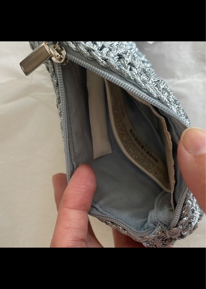 Stradivarıus örme cüzdan - Görsel 5