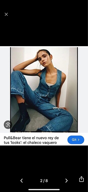 Pull and Bear Pull&bear denim yelek