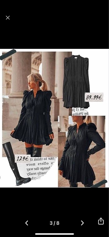 xs Beden H&M stüdio balon elbise
