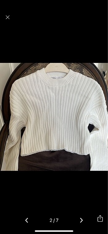 Zara Zara fitilli crop triko