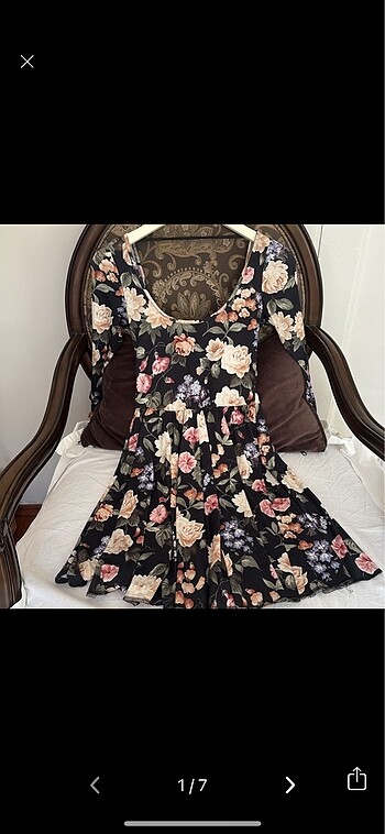 Topshop çiçek desenli elbise