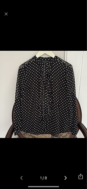 Topshop puantiyeli gömlek