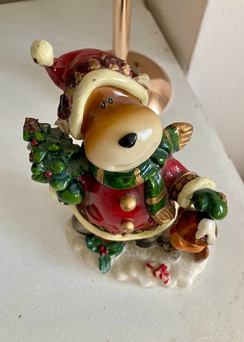 Beden camel Renk Renkli Noel Temalı geyik Biblo