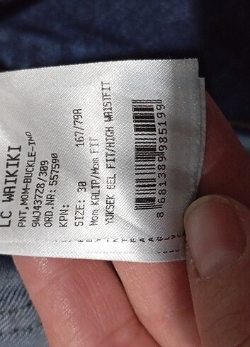 30 Beden lacivert Renk Kot pantolon