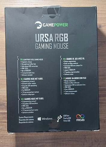  Beden Renk GAMEPOWER MOUSE