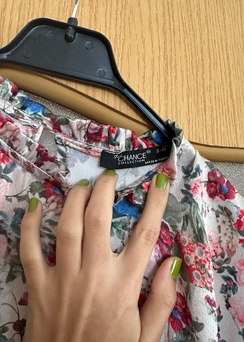 Çiçek Desenli Bohem Mini Kadın Elbise - Görsel 4