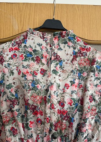 Çiçek Desenli Bohem Mini Kadın Elbise - Görsel 6