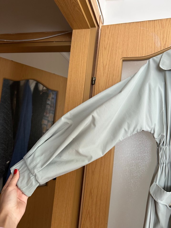 Uzun  Kadın Trençkot - Görsel 3