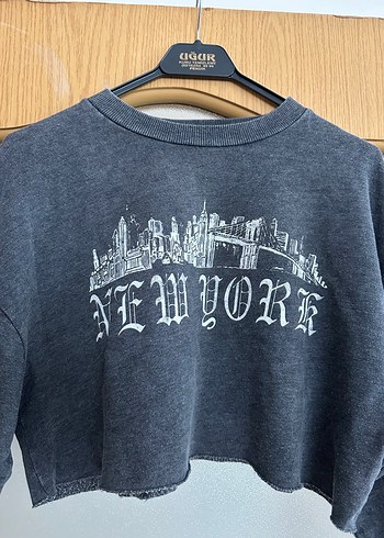 Baskılı Kadın Sweatshirt - Görsel 3