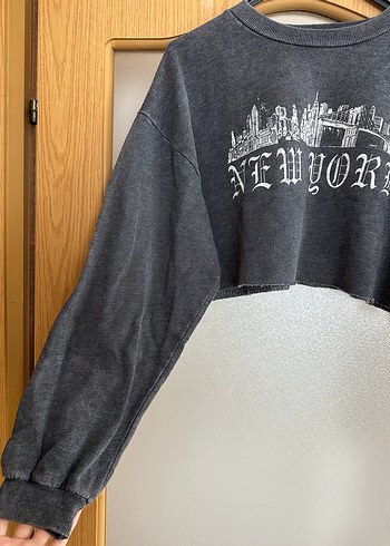 Baskılı Kadın Sweatshirt - Görsel 2