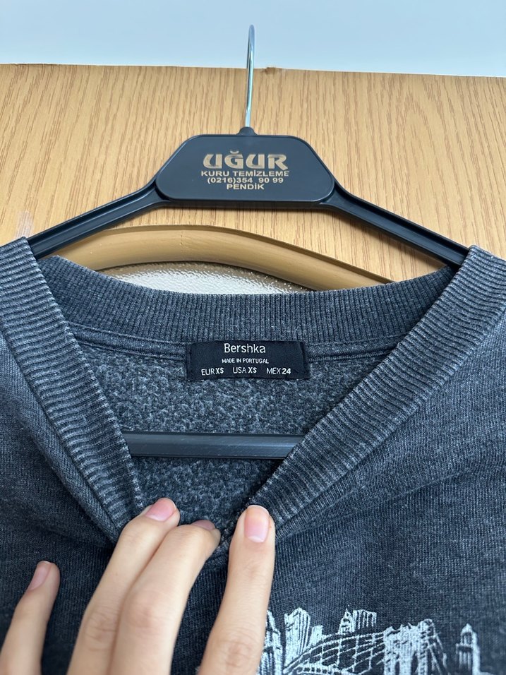 Baskılı Kadın Sweatshirt - Görsel 4