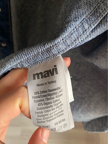 40 Beden mavi Renk Mavi kot ceket