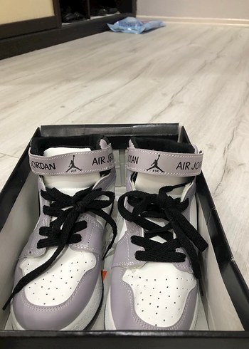 35 Beden Nike Kadın Gri Gri Air Jordan Spor Ayakkabı