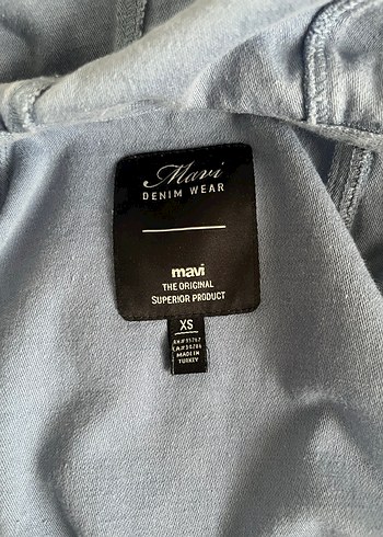 Mavi Kapişonlu Trençkot - Görsel 5